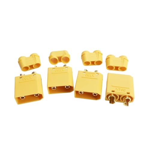 Conector tipo bala XT90 conector macho hembra para cable de carga de baterías expandible DIY 4