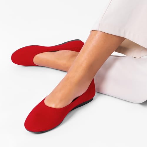 Image of DREAM PAIRS Women's Dress Knit Ballet Comfort Flats