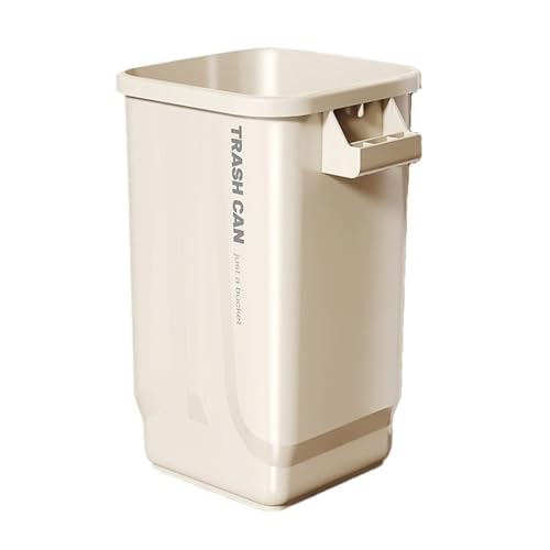 Poubelle carrée en plastique au design minimaliste et finitions épurées