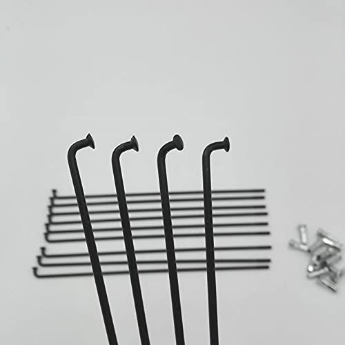 Fahrradspeichen Set 37 Stück - 2,6mm Stahl Speichen Mit Nippeln
