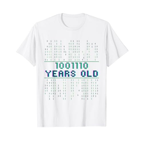 78 cumpleaños 78 años Codificador de código binario Informát Camiseta