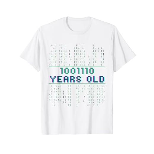 78 cumpleaños 78 años Codificador de código binario Informát Camiseta