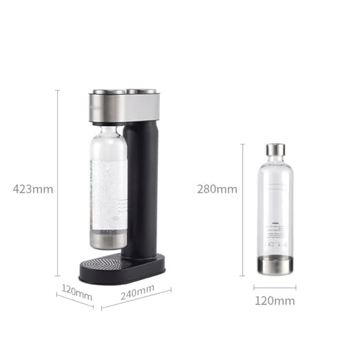 Sprudelwasserbereiter, Soda Maker Kohlensäure-System mit BPA-freier Flasche für hausgemachte kohlensäurehaltige Getränke