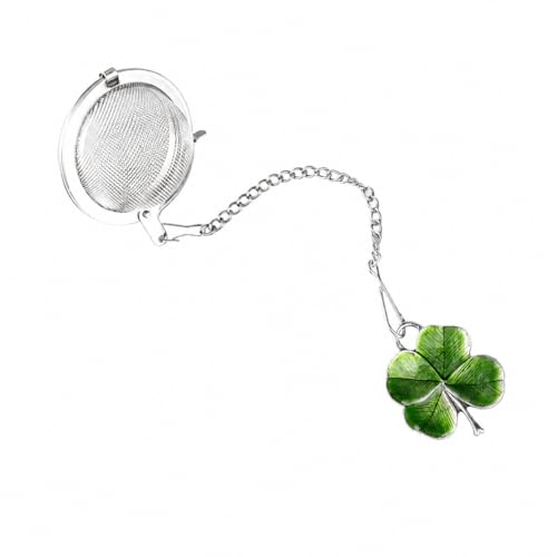 DANFORTH Four Leaf Clover Tea Infuser | Pewter Lucky Charm | Crafted in USA