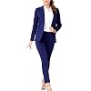 Marycrafts Women’s Two Piece Suits – Business Blazer Pant Suit Set, Professional Work Outfit for Office