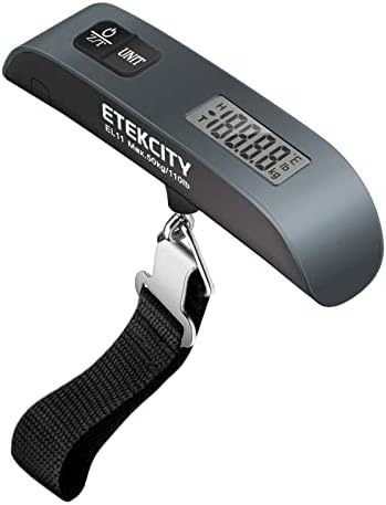Etekcity Luggage Scale, Digital Suitcase Weight Scale for Travel, 110 lb