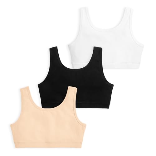 Image of YouGotPlanB Cotton Sports Bra | Ages 8-16 Years | U-Shaped Style | Non-Padded, Double-Layered for Coverage