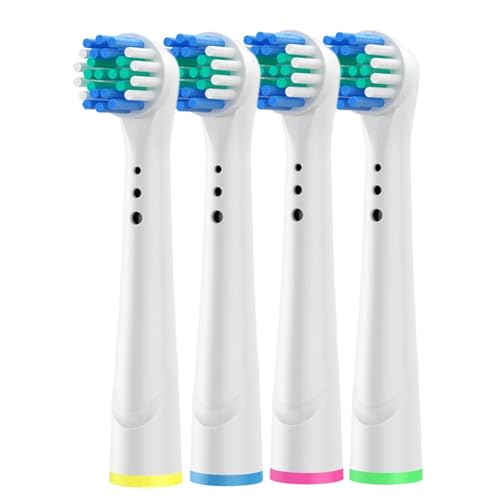 Cepillos de dientes eléctricos cabezas de repuesto - 4 pack giratorio D/P/PRO Compatible | Cerdas de cepillo de cabeza | Cepillo de dientes estilo recarga | Limpieza de precisión cerdas para