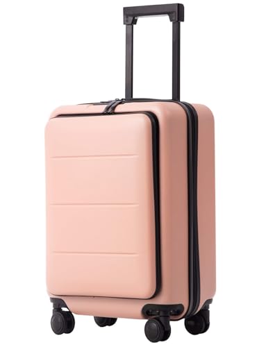 Coolife Luggage Suitcase Piece Carry On ABS+PC Spinner Trolley with
