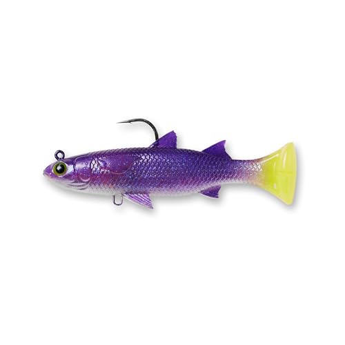 Appât de pêche réaliste avec hochet Pulse Tail Mullet RTF robuste