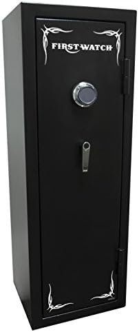 First Watch BH50126080 8-Gun Black Hills Series Fire-Resistant Mechanical Safe, Black Powder Coat