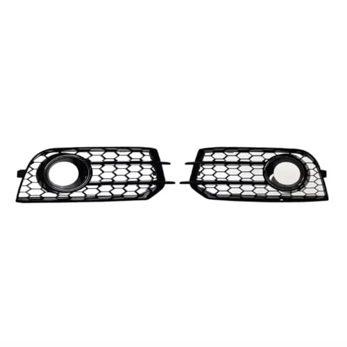 Grille phare antibrouillard gauche pour A1 8X 2010-2014 noir brillant