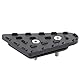 Bremspedal vergrößern Verlängerung, hinterer Fuß Bremshebel Pedalverlängerung vergrößern Pad CNC Aluminiumlegierung Passend für R1200GS R1250GS ADV(schwarz)