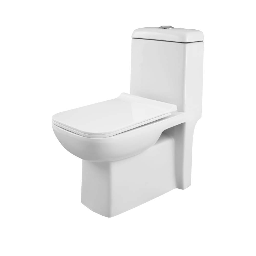 Somany Bathware Jupiter Primus One Piece Toilet Seat (White) (S300)-image-5