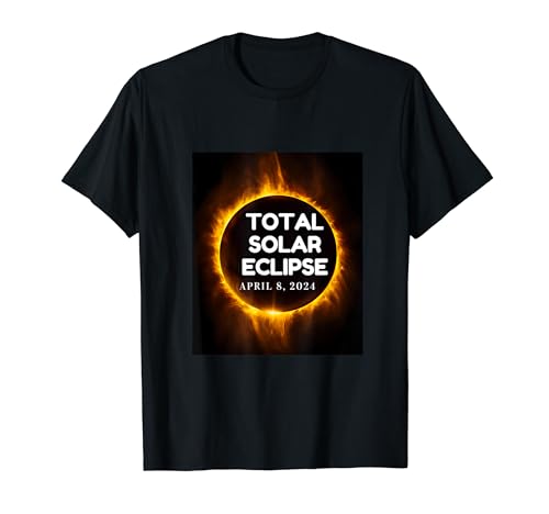 Eclipse Solar Chic Totality 2024 Eclipse Solar Total 4.08.24 Camiseta