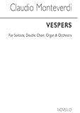 Vespers. Mixed Choir And Piano/Organ. Score: Vocal Score (Early Choral Music)