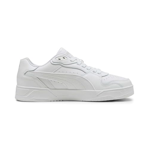 PUMA RBD Break Low Unisex-Sneaker, Weiß/Kühles Hellgrau/Schwarz, 5.5 UK – Ansicht 3