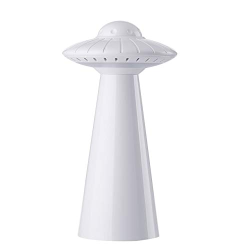 PDDXBB UFO Lumière De Nuit Lampe De Table Créative Lampe De Chambre À Coucher Chambre Stepless Ton Atmosphère Lampe De Table Blanche 200 * 105 * 105Mm
