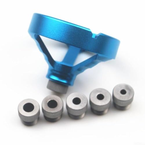 Image of Aluminum Drill Guide Jig 5-10mm Bushings Precision(Blue)