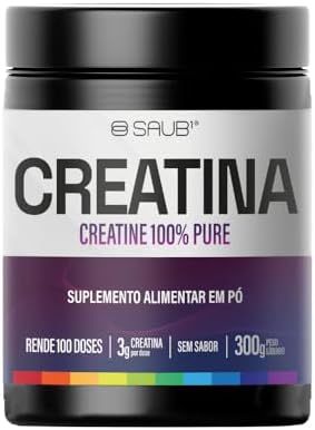Creatina 100% Pura em Pó 300g Sem Sabor Suplemento Alimentar Alto...