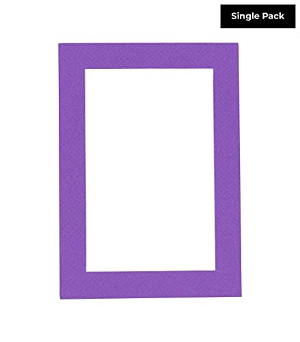 8X10 Mat For 11X14 Frame - Precut Mat Board Acid-Free Show Kit With Backing Board, And Clear Bags Purple 8X10 Photo Matte Made To Fit A 11X14 Picture Frame Matboard For Framing, Pack Of 1 Mat #TOP1
