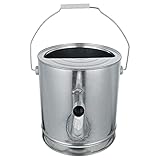 este cubo de gasolina de metal es adecuado para varios líquidos gasolina, diésel, gasolina y agua.