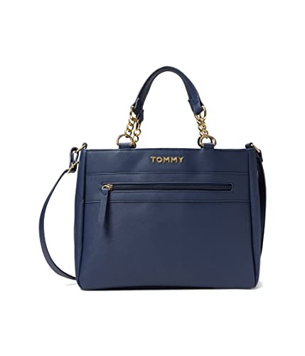 Tommy Hilfiger Kendall II Convertible Satchel-Saffiano PVC Tommy Navy One Size