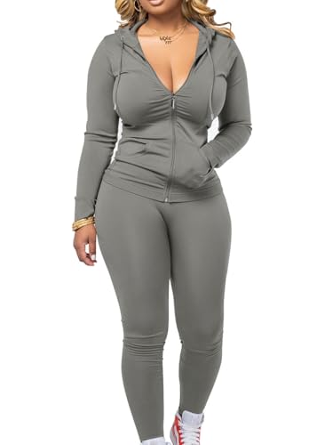 Mrskoala Two Piece Outfits for Women Jogger Sets Workout SweatSuits