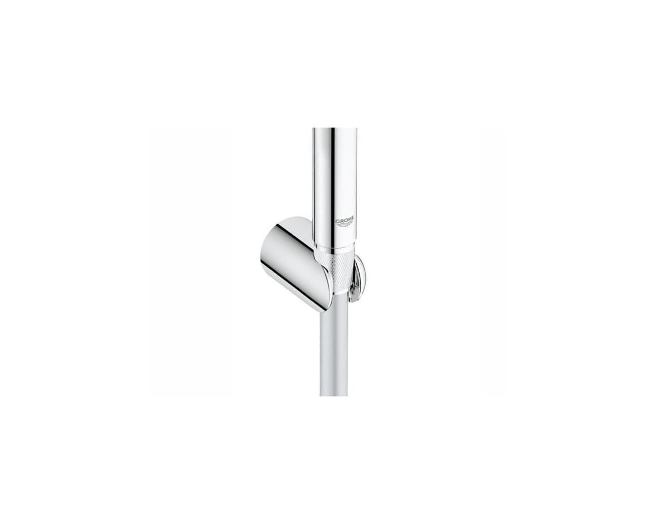 GROHE Vitalio Get Stick Ensemble de Douche (Pommeau de Douche 1 jet Economie d’eau, Support Mural, Flexible de douche VitalioFlex Silver anti-torsion 1. 5m), Chromé, 27459000