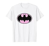 DC Comics Batman Pink Background Bat-Symbol Chest Logo T-Shirt