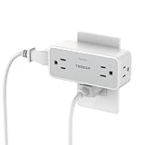 Surge Protector Outlet Extender, TESSAN 2100J Multi Plug Splitter with 4 Electrical Outlets, 3 Side Multiple Wall Plug Expander for Home Office Kitchen Dorm Room Essentials