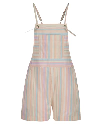 Image of Billabong Girls' Wave Watch Sleeveless Romper, Adjustable Spaghetti Straps, Front Pockets