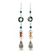 NOVICA Multi-Gem Blue Calcite .925 Sterling Silver Beaded Dangle Earrings, Hill Tribe Adventure'