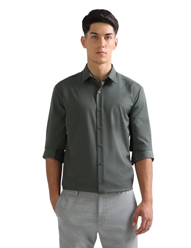 Image of Arrow New York Men's Solid Slim Fit Shirt
