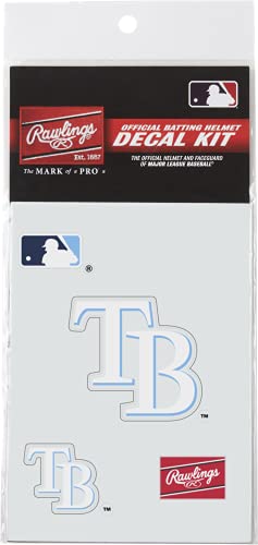Casque de baseball Tampa Bay Rays kit stickers Rawlings finition officielle MLB durable