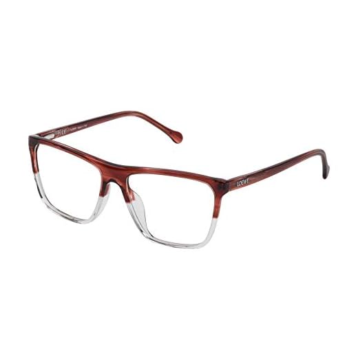 Loewe VLWA16M5301EV Monturas de Gafas, Streaked Light Brown, 55 Unisex