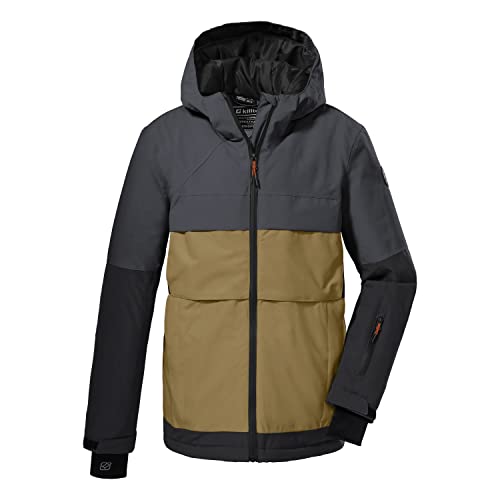 Veste ski garçon Killtec avec capuche et jupe pare-neige pour affronter l'hiver