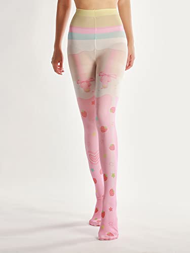 Image of Sahabowi Women Tights, Sheer High Waist Pantyhose, Vintage Control Top Stockings, Siwa 4
