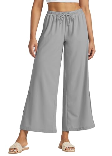 Willit Women's Wide Leg Pants UPF 50+ Swim Beach Pants Lightweight Travel Pants Quick Dry Sun Protective