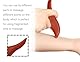 Lhbwhiz Massage Holz,Triggerpunkt Massagegerät,Massagehilfe,Massagestab Trident,Kratzen Massagestäbchen Werkzeug,Handmassager,Gua Sha Board,Schaben Platte,für Rücken Hals Hand Füße Akupunktur（Rot）
