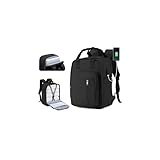Mochila Viaje Cabina Avion 40x20x30 Mujer y Hombre Ryanair Bolsa de Mano Impermeable con USB para Portatil 14 Pulgadas 40x20x25 Daypack Casual