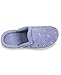isotoner womens Terry slip Clog With Memory Foam for Indoor/Outdoor Comfort Slip on Slipper, Periwinkle Scalloped, 8.5-9 US