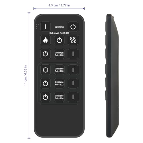 Télécommande Dimplex Optiflame Exbury Club RC01-022 de rechange - 6