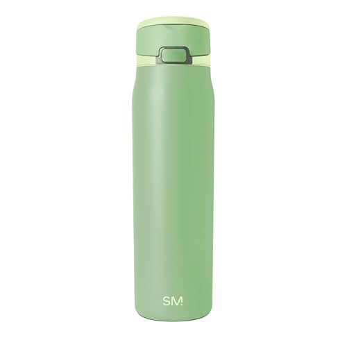 Simple Modern Mesa Loop Water Bottle with Straw | 30oz Cup Holder Friendly Insulated Stainless Steel Bottles for Travel, Sports and School | Avocado