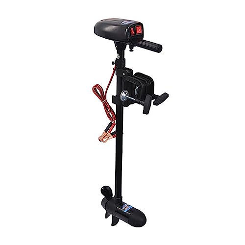 KOROBIE Motor de Barco con Motor fueraborda, Kayak Inflable de 18 Libras y 12 V, Motor eléctrico de Arrastre Fuera de borda, Motor de Bote de Pesca, Empuje de Canoa para Yates de Pesca inflables