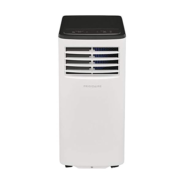 Frigidaire fhpc082ac1 portable room air conditioner 8000 btu ashrae5500 btu doe with a multi speed fan dehumidifier mode easy to clean washable filter in white  urban country home decor