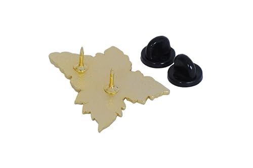 Image of Generic SOMM DIGI Sommelier Pin in Rose Gold, Silver, and Gold - Elegant Wine Leaf Design (Gold)
