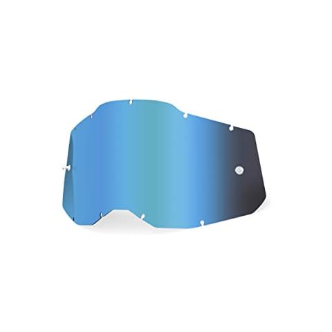 100% Unisex-Adult Racecraft/Accuri/Strata Replacement Sunglass Lenses, Spiegel Blau Cover