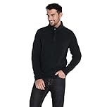 TOG24 Revive Women's Fleece Jackets Warm Fleece Jumper Pullover with Zip Neck Ladies Sports Bodywarmer Lightweight Stand-Up Collar Sweatshirts Black UK10
