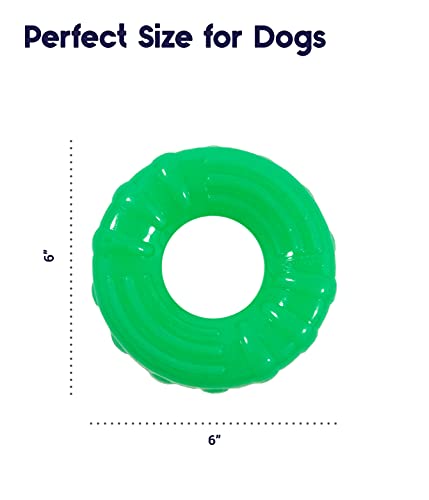 Image of Petstages Orka Tire Green Treat-Dispensing Dog Chew Toy
